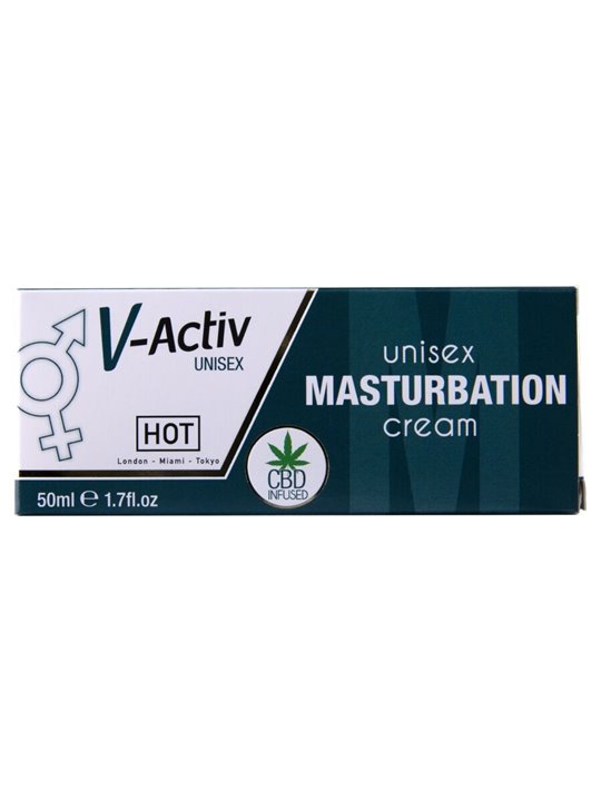 Hot V-Activ Masturbation - Unisex Stimulating Cream with CBD 100 ML