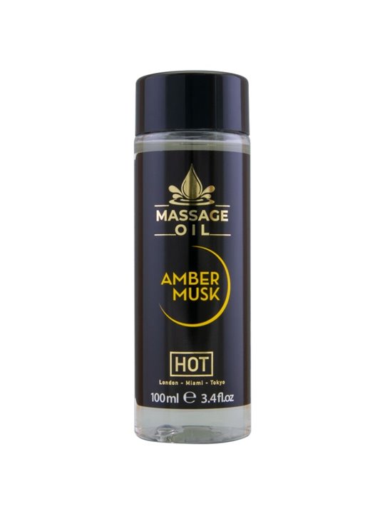 Hot Massage Oil Amber Musk - Scented Massage Oil 100 ML