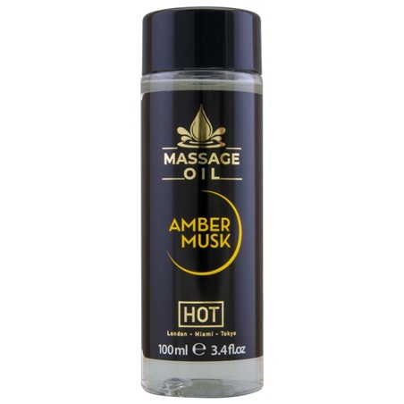 Hot Massage Oil Amber Musk - Olio da Massaggio Aromatizzato 100 ML