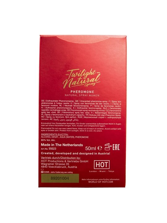 Hot Twilight Natural - Spray ai Feromoni per Donna Inodore 50 ML