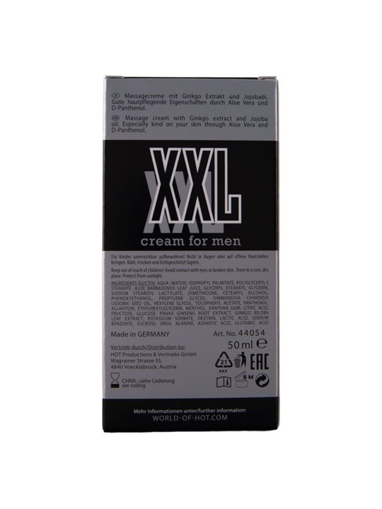 Hot XXL - Crema Stimolante per l'Ingrandimento del Pene 50 ML