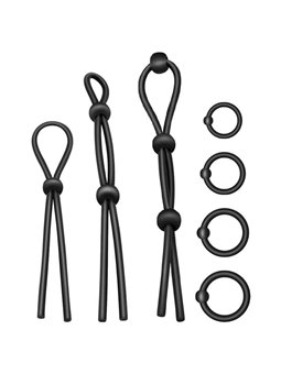 Addicted Toys - Flexible Silicone Cock Ring Set 7 Pieces