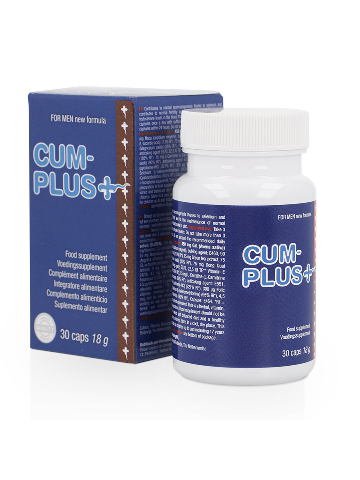 Cobeco Cum Plus - Natural Supplement to Improve Sperm 30 CP