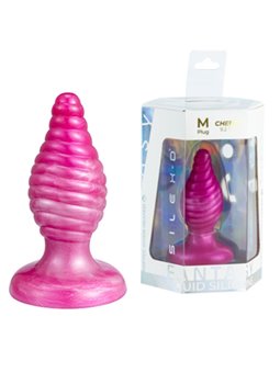 Silexd Cherry - Plug Anale in Silicone Termoreattivo Rosa 9,2 Cm
