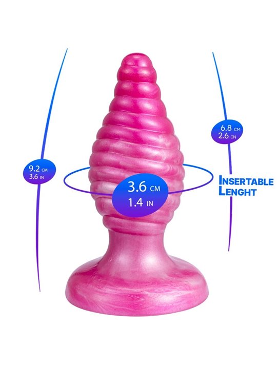 Silexd Cherry - Pink Thermoreactive Silicone Anal Plug 9.2 cm