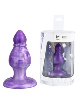 Silexd Queen - Purple Thermoreactive Silicone Anal Plug 9.2 cm