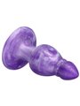 Silexd Queen - Purple Thermoreactive Silicone Anal Plug 9.2 cm