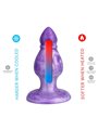 Silexd Queen - Purple Thermoreactive Silicone Anal Plug 9.2 cm