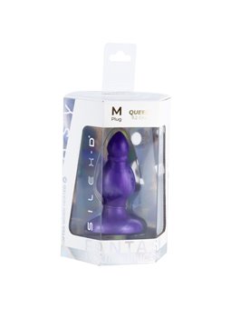 Silexd Queen - Plug Anale in Silicone Termoreattivo Viola 9,2 Cm