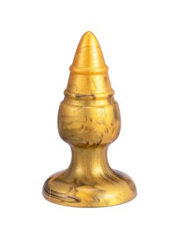 Silexd Goldy - Gold Thermoreactive Silicone Anal Plug 9.2 cm