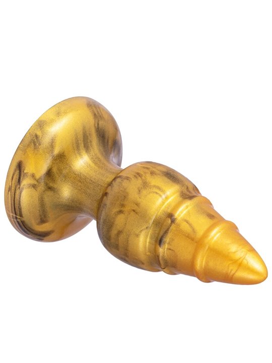 Silexd Goldy - Gold Thermoreactive Silicone Anal Plug 9.2 cm