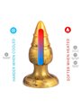 Silexd Goldy - Plug Anale in Silicone Termoreattivo Dorato 9,2 Cm