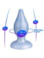 Silexd Diamond - Blue Heat-Reactive Silicone Anal Plug 9.2 cm