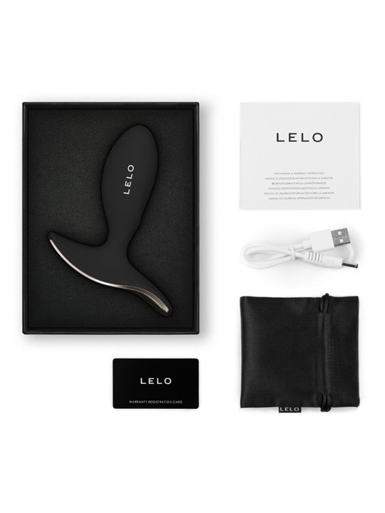 Lelo Surfer 2 - Unisex Vibrating Anal Massager, Black Silicone