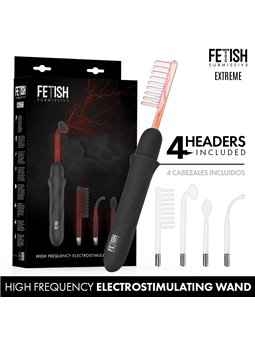 Fetish Submissive - Wand Vibrator with Electrostimulation