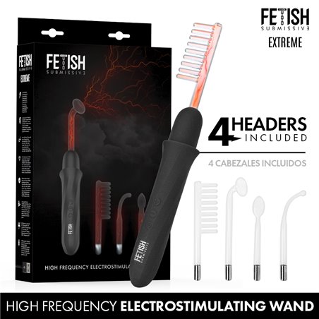 Fetish Submissive - Vibratore Wand con Elettrostimolazione