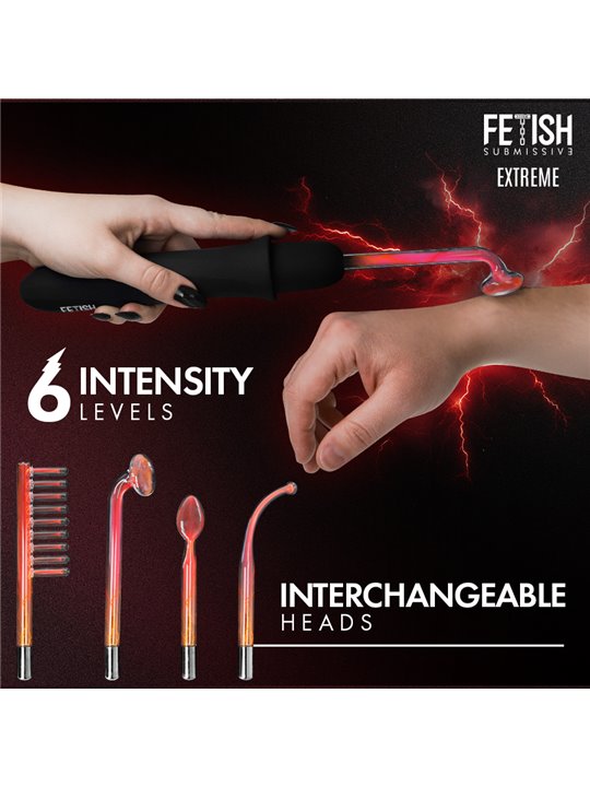 Fetish Submissive - Vibratore Wand con Elettrostimolazione
