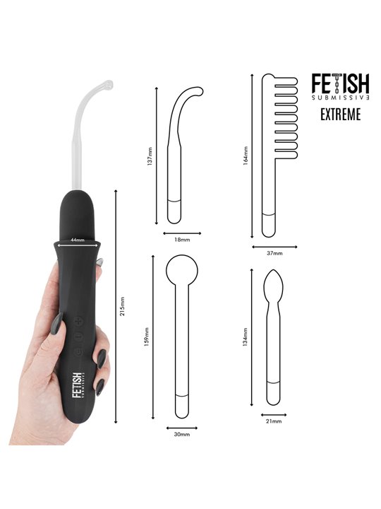 Fetish Submissive - Vibratore Wand con Elettrostimolazione