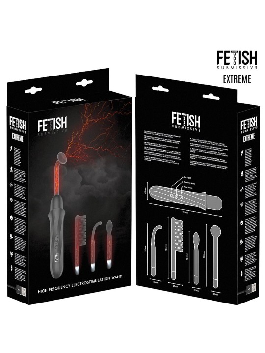 Fetish Submissive - Vibratore Wand con Elettrostimolazione