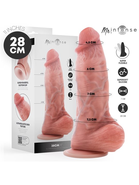 Mr Intense Spencer - Dildo Realistico Flessibile 28 Cm -Ø- 7,3 Cm
