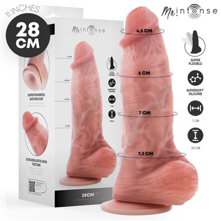 Mr Intense Spencer - Dildo Realistico Flessibile 28 Cm -Ø- 7,3 Cm