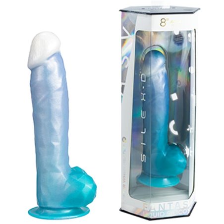 Silexd Angel - Dildo in Silicone Termoreattivo Celeste 20,3 Cm