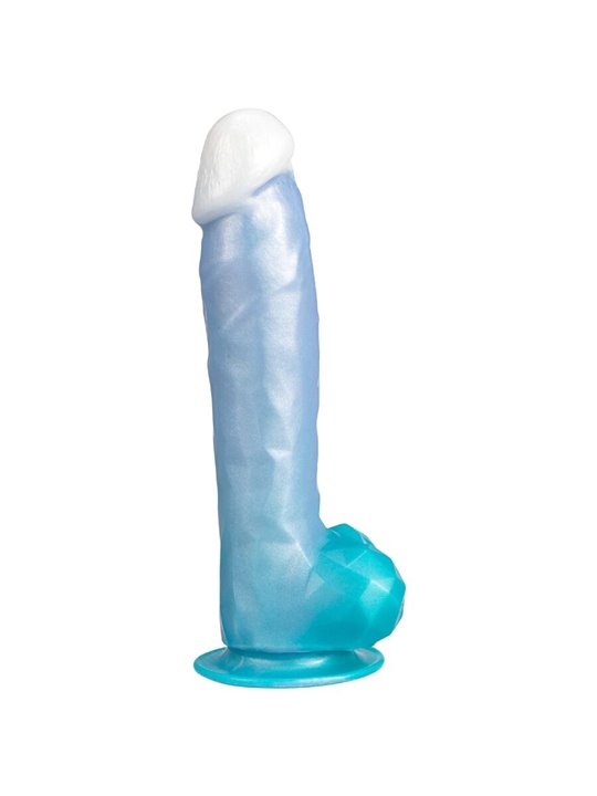 Silexd Angel - Dildo in Silicone Termoreattivo Celeste 20,3 Cm