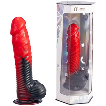 Silexd Devil - Red Heat-Reactive Silicone Dildo 20.3 cm