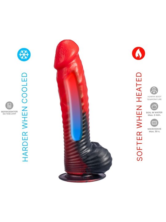 Silexd Devil - Red Heat-Reactive Silicone Dildo 20.3 cm