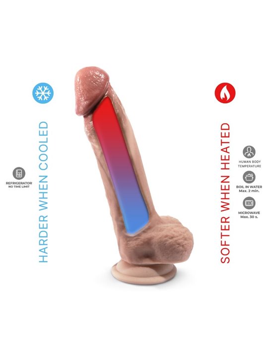 Silexd - Realistic Thermoreactive Silicone Penis 23 cm Beige Mod 1