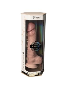 Silexd - Pene Realistico in Silicone Termoreattivo 23 Cm Beige Mod 1