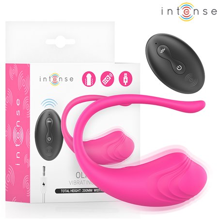 Intense Olivia - Ovetto Vibrante in Silicone Rosa con Telecomando