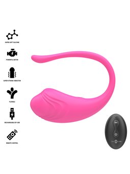 Intense Olivia - Ovetto Vibrante in Silicone Rosa con Telecomando