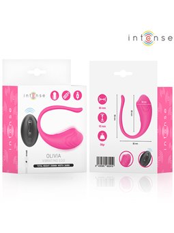 Intense Olivia - Ovetto Vibrante in Silicone Rosa con Telecomando