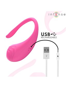 Intense Olivia - Ovetto Vibrante in Silicone Rosa con Telecomando