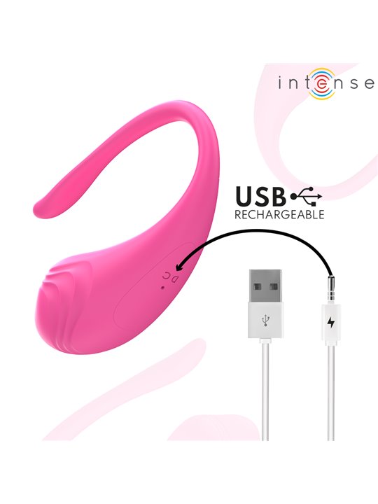 Intense Olivia - Pink Silicone Vibrating Egg with Remote Control
