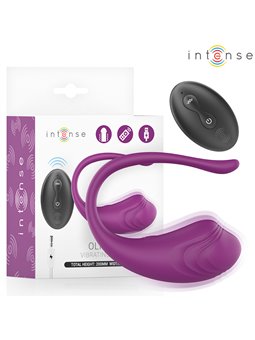Intense Olivia - Purple Silicone Vibrating Egg with Remote Control