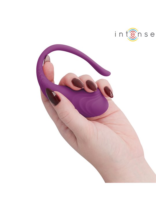Intense Olivia - Purple Silicone Vibrating Egg with Remote Control