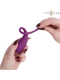 Intense Olivia - Purple Silicone Vibrating Egg with Remote Control