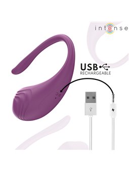 Intense Olivia - Purple Silicone Vibrating Egg with Remote Control
