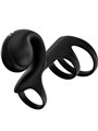 Snail Vibe Jovi Arc - Triplo Anello Fallico Vibrante Nero per Coppia