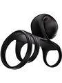 Snail Vibe Jovi Arc - Triple Vibrating Cock Ring Black for Couples