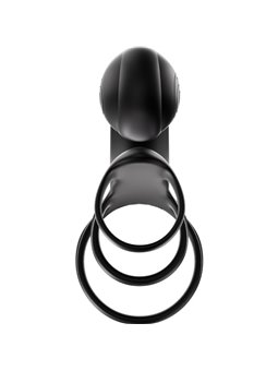 Snail Vibe Jovi Arc - Triplo Anello Fallico Vibrante Nero per Coppia