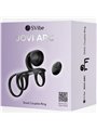 Snail Vibe Jovi Arc - Triplo Anello Fallico Vibrante Nero per Coppia