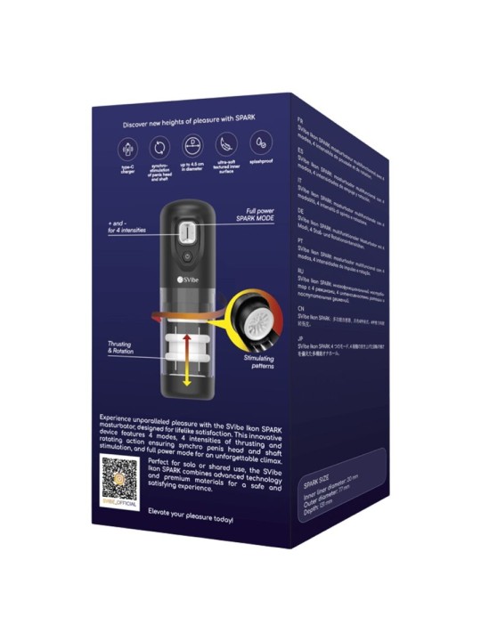 Snail Vibe Ikon Spark - Automatic Male Rotating Masturbator