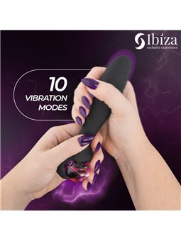 Ibiza - Double Silicone Vibrator Stimulator with Plasma Ball