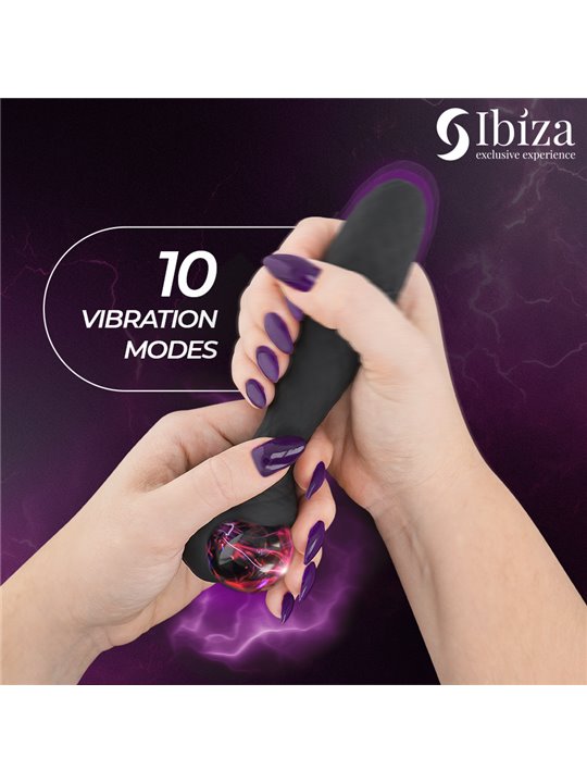 Ibiza - Double Silicone Vibrator Stimulator with Plasma Ball