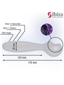 Ibiza - Double Silicone Vibrator Stimulator with Plasma Ball