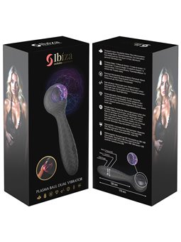 Ibiza - Double Silicone Vibrator Stimulator with Plasma Ball