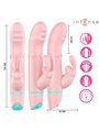 Intense Alvin - Vibratore Rabbit Rotante e Oscillante in Silicone Rosa